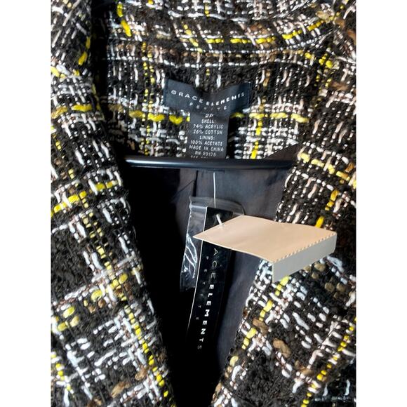 GraceElements Bk Woven Jacket women’s Size 2P Petite NWT - Picture 6 of 11